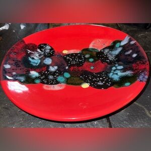 L.E.C. Clay signed oval pottery platter